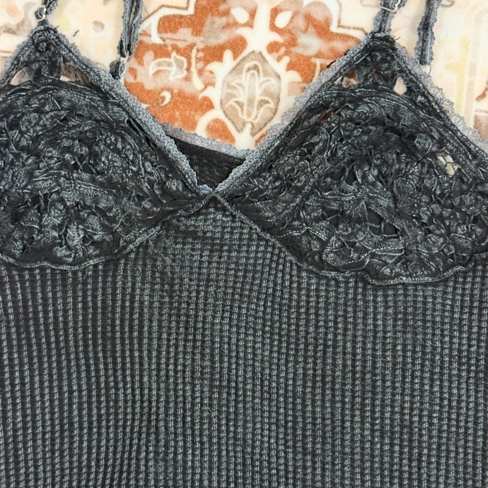 Free People One Knit Cami in Tarmac - Picture 7 of 11